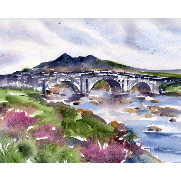 Sligachan Old Bridge Isle Of Skye Wall Art Decor Unframed Paper Print