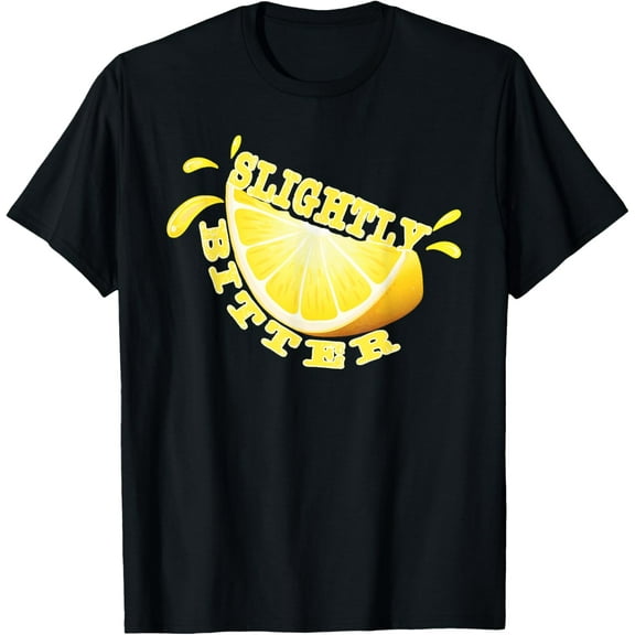 Slightly Bitter | Funny Vintage Style Lemon Gift T-Shirt
