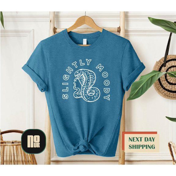 Slightly Moody Shirt, Snake Shirt, Shirts For Women, Graphic Tees, Aesthetic Animal Shirts, Cool Reptile Clothing, S For Her TSHIRT All Size S-5XL