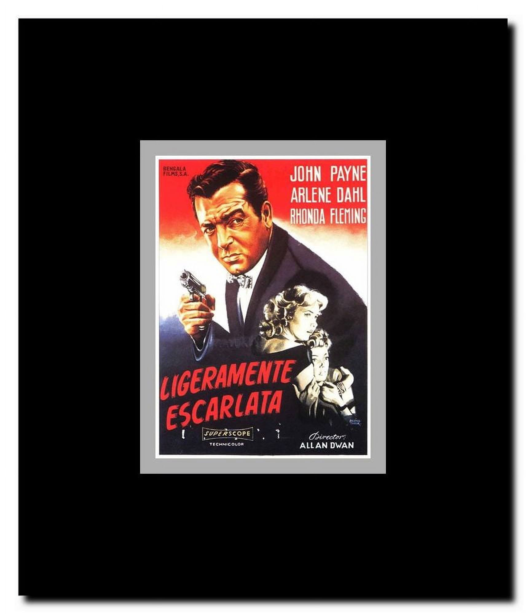 Slightly Scarlet Framed Movie Poster