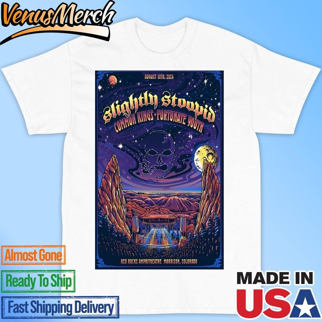 Slightly Stoopid August 10 2025 Red Rocks Amphitheatre Tour Poster