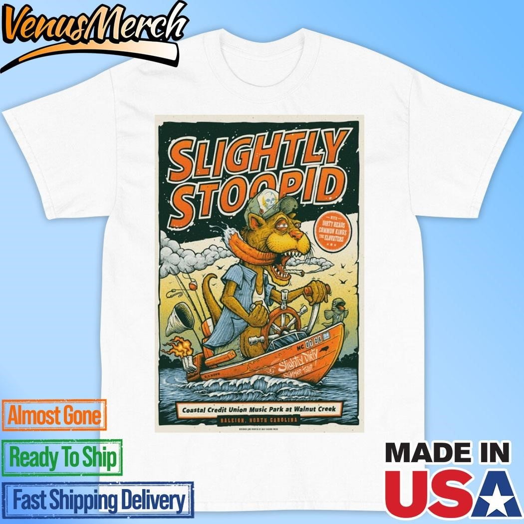 Slightly Stoopid July 26th 2024 Raleigh Nc Event Poster Shirt