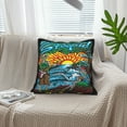 Slightly Stoopid Leather Throw Pillow Light Luxury Style, Throw Pillow