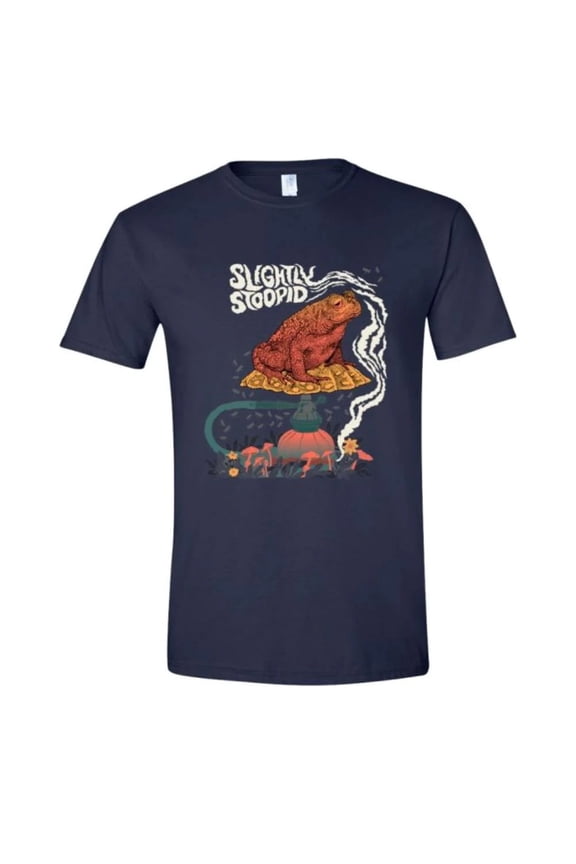 Slightly Stoopid Men's Toad Slim-Fit T-Shirt Navy 2XL | Officially Licensed Merchandise