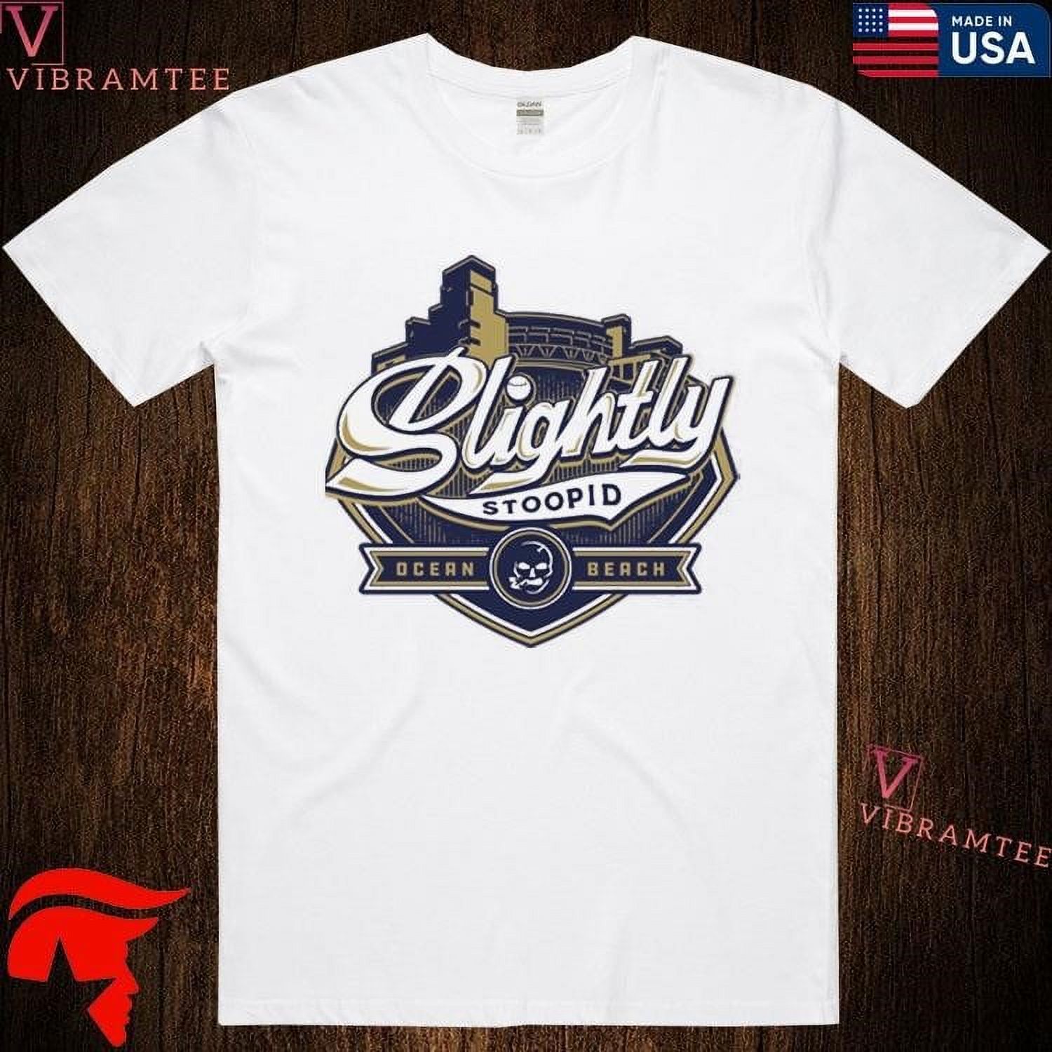 Slightly Stoopid Ocean Beach San Diego Baseball Tshirts