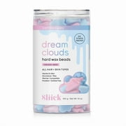 Sliick Dream Clouds Hard Hair Removal Wax Beads Kit for At Home Face and Body Hair Removal, 16 oz