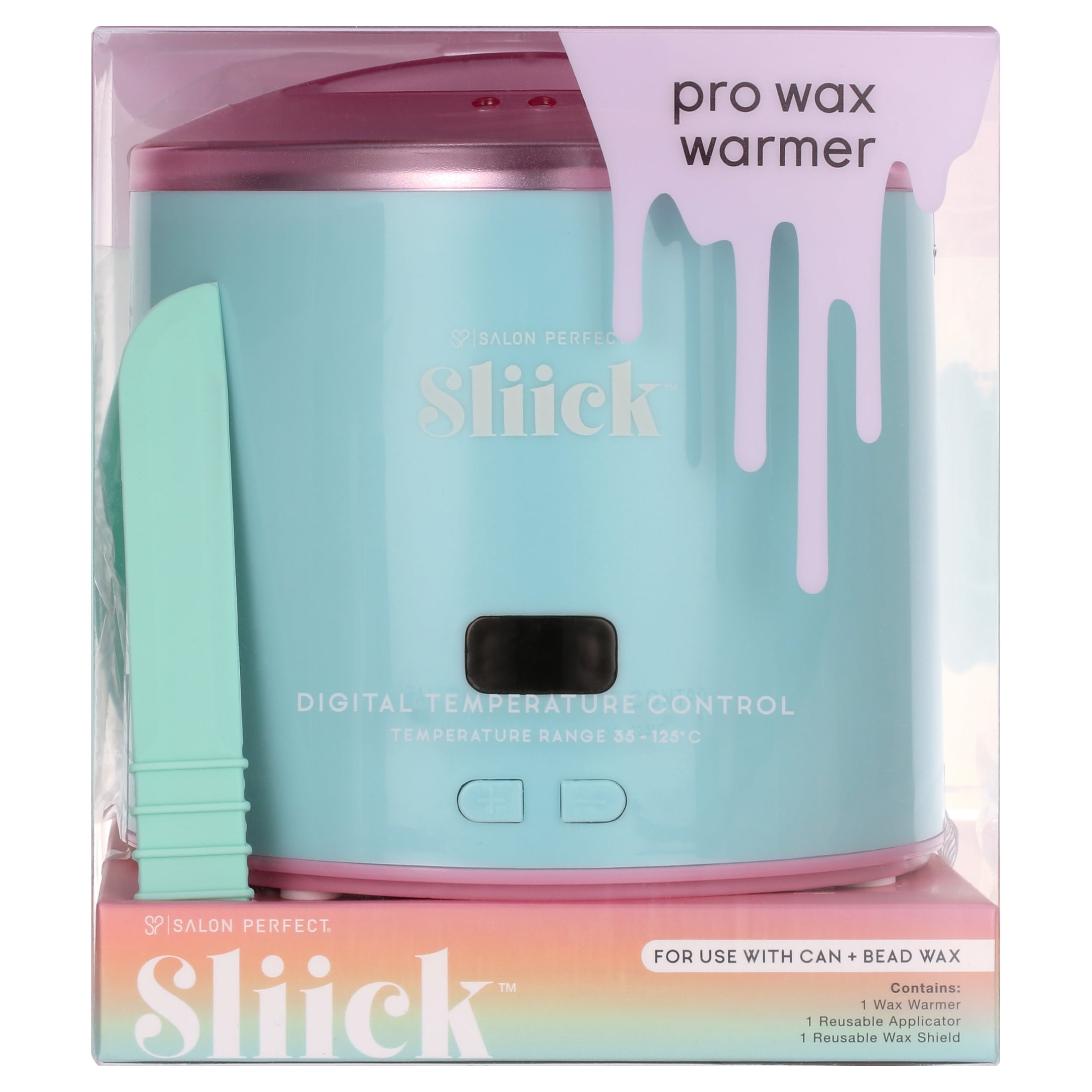 Sliick Pro Wax Warmer Kit for Hair Removal, Includes Warmer and Applicator, 5 Pieces
