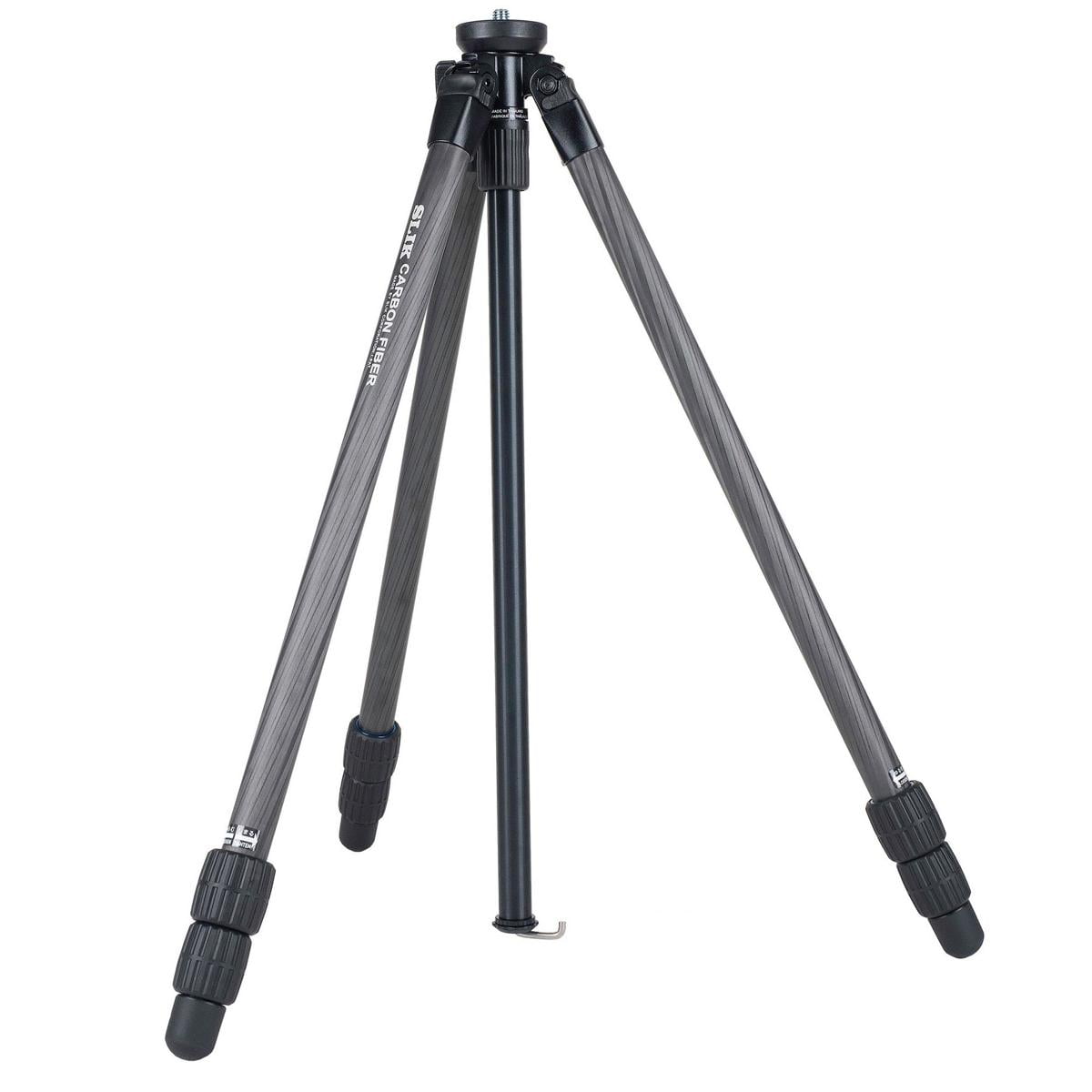Slik PRO CF-633 3-Section Carbon Fiber Tripod, 64.2" Max Height, Black