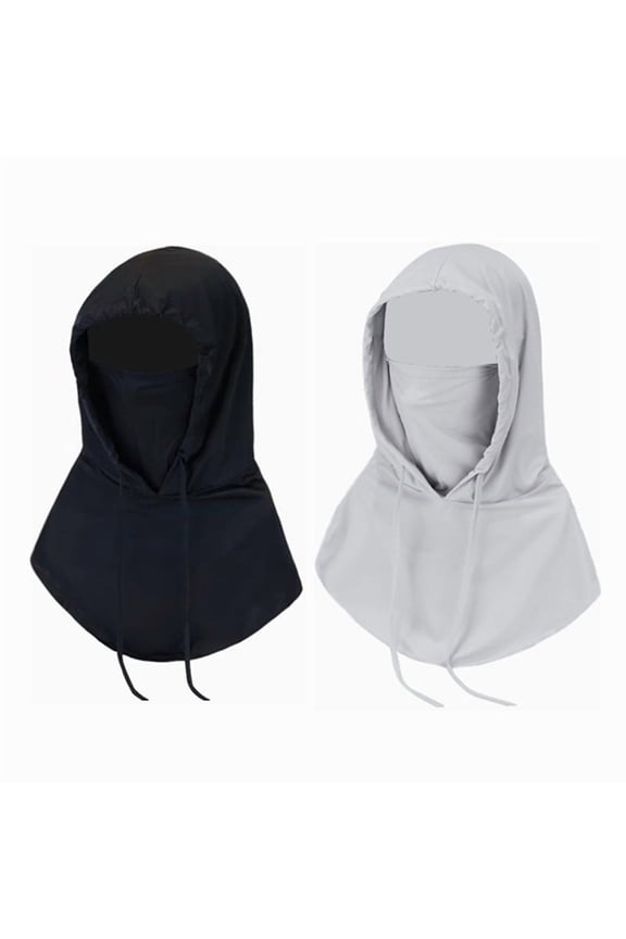 Slim 1/ Balaclava Men Women Face Mask Sun/UV Protection Breathable Long Neck Covers 2pcs (by Typpkmm)