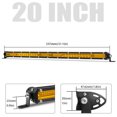 Slim 10 20 30 LED Light Bar Off Road 4x4 LED Bar 12V 24V Yellow Spot