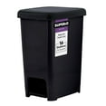 thumbnail image 1 of Superio Space Savor 16 Gallon Kitchen Step on Trash Can, White, 1 of 5