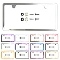 thumbnail image 1 of Slim 2 Holes Style Polish Mirror Stainless Steel License Plate Frame with Aluminum Screw Cap, 1 of 8