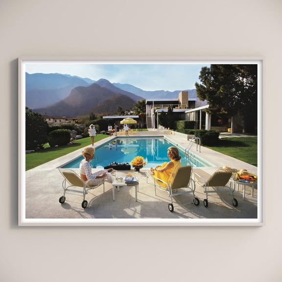 Slim Aarons Poolside Glamour Print, Unframed Paper Poster 8x10in