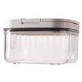 thumbnail image 1 of Slim Airtight Pet Food Storage Container with Press Lid, Clear Dog Cat Food Bin, Compact Countertop Dry Food Keeper for Small Portions (5.91Ã3.74Ã3.74in), 1 of 4