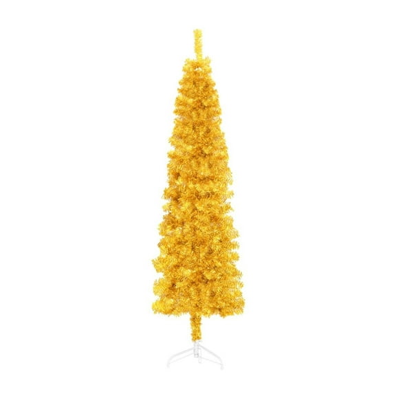 Slim Artificial Half Christmas Tree with Stand 6 ft