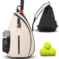 thumbnail image 1 of Slim Badminton Racket Bag, Adjustable Shoulder Crossbody Tennis Backpack for Outdoor Sports Training, 1 of 9