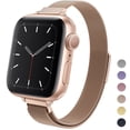 thumbnail image 1 of Slim Band for Apple Watch Bands 40mm 41mm 38mm 45mm 44mm 42mm for Women, Slim Stainless Steel Wristband with Magnetic Clasp Replacement Band for Apple Watch Series 7 45 mm Series 6 SE 5 4 3 2, 1 of 7