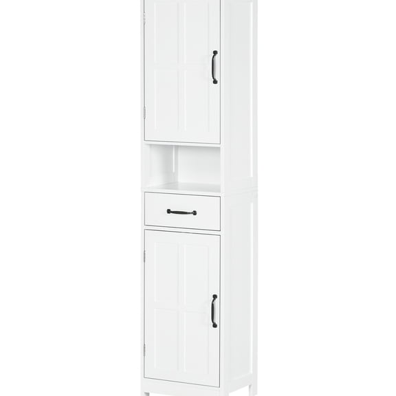 Slim Bathroom Storage Cabinet | Add Storage in Bathroom Corners | MDF Construction with Painted Surface | Solve Bathroom Clutter