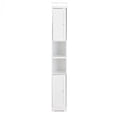 thumbnail image 1 of Slim Bathroom Storage Cabinet - Space Saving Organizer - White, 1 of 11