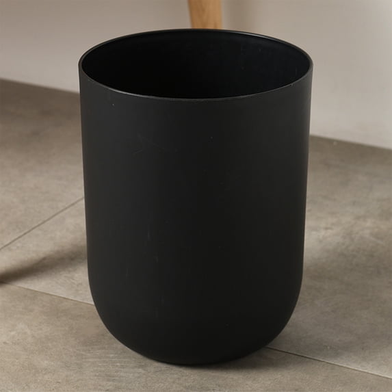 Slim Bathroom Trash Can, Space Saving Round Waste Basket, Lidless Open Top Garbage Bin for Bathroom, Bedroom, Office
