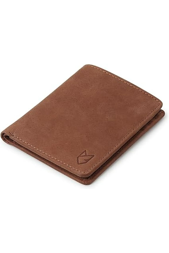 Slim Bifold Leather Wallet for Men with Secret Hidden Pocket, Dedicated SIM and Ejector Pin Slot | Slim RFID Blocking Men’s Wallet