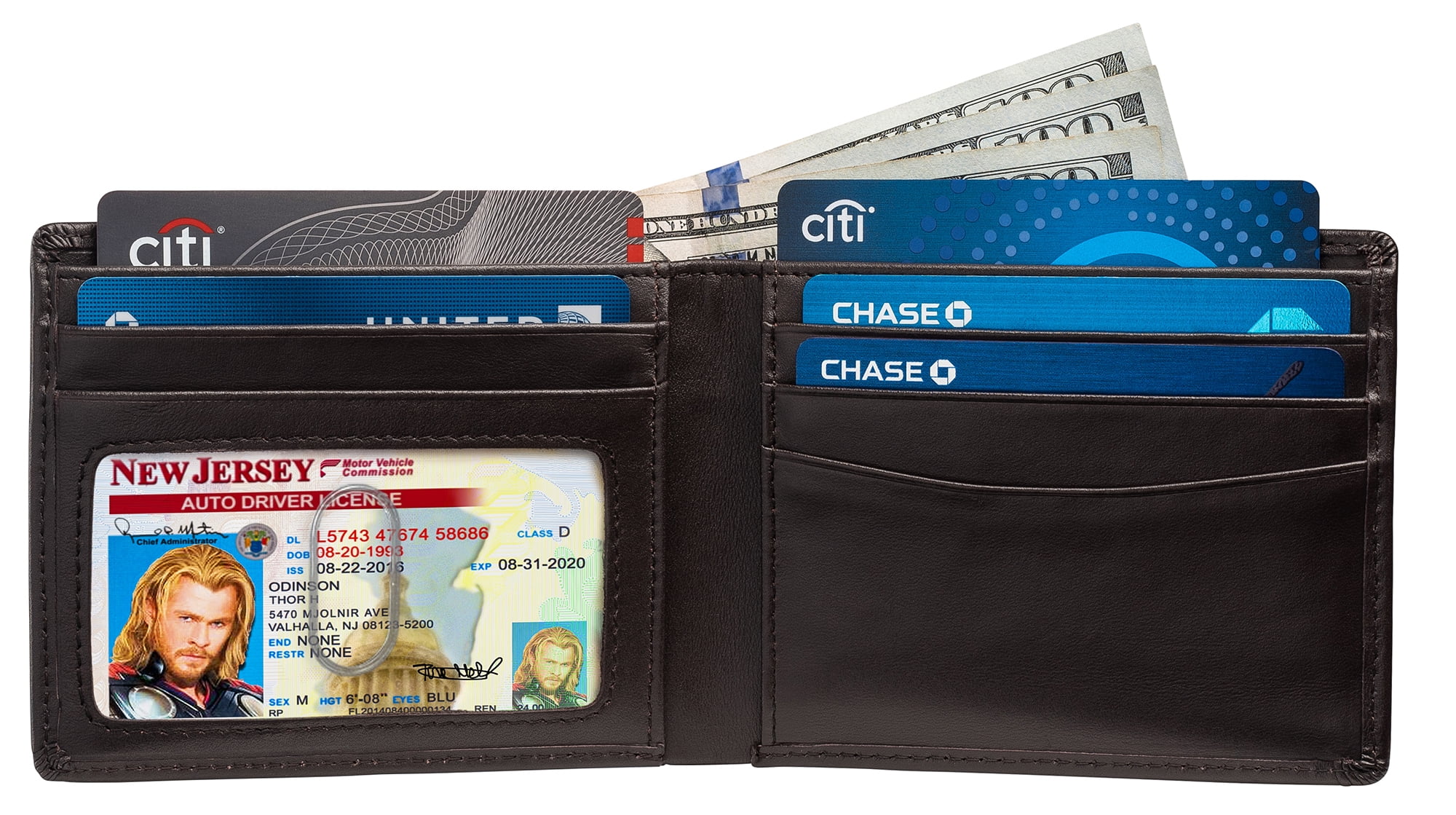 Small Thin Pocket Men's Slim Bifold RFID Blocking Wallet, Genuine ...