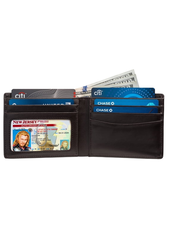 Slim Bifold RFID Blocking Wallet For Men Genuine Leather Packed In Stylish Gift Box