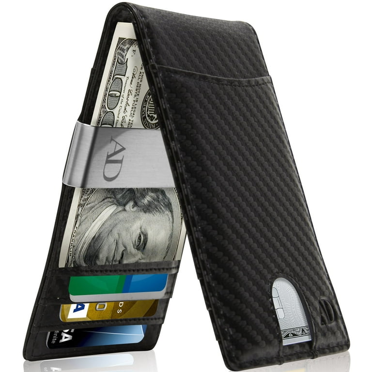 Slim Compact Leather Key Holder Wallet Pouch Gifts Him Her Men