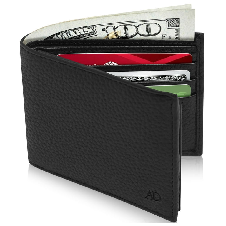 Bi-Fold Wallet - Minimalist Slim Style Full Grain Leather Wallet