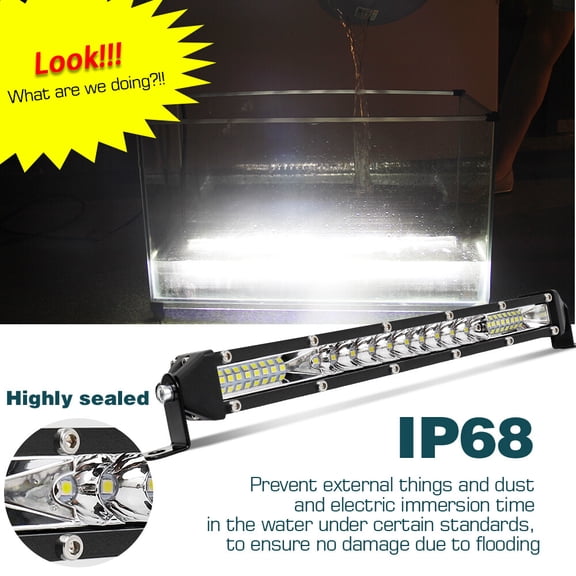 Slim Bumper 50inch Roof LED Light Bar Spot for Chevy Silverado/GMC Sierra