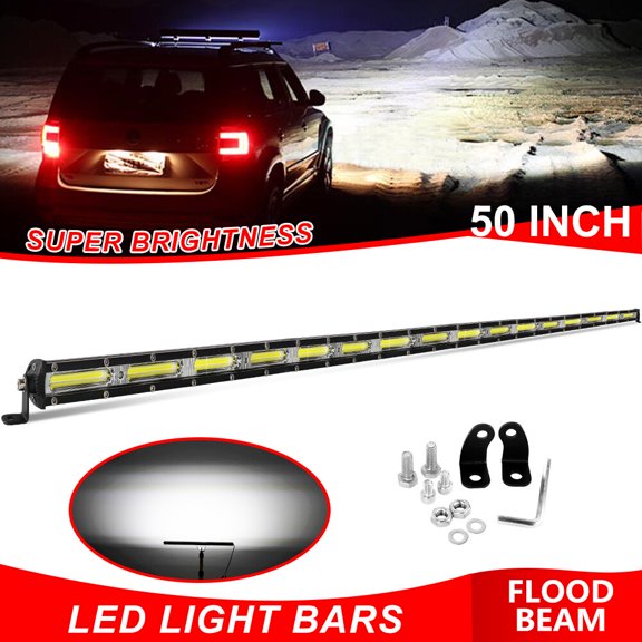 Slim Bumper 50inch Roof LED Light Bar Spot for Chevy Silverado/GMC Sierra