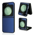 thumbnail image 1 of Slim Carbon Fiber Case for Samsung Galaxy Z Flip 5, Aramid Fiber Thin for Samsung Galaxy Z Flip 5 Cover Supports Wireless Charging for Men and Women, Blue, 1 of 8