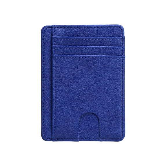 Slim Card Holder, RFID Blocking ID Case, Bank Card Wallet, Anti-Demagnetization Credit Card Sleeve, Minimalist Travel Organizer Blue