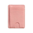 thumbnail image 1 of Slim Card Holder, RFID Blocking ID Case, Bank Card Wallet, Anti-Demagnetization Credit Card Sleeve, Minimalist Travel Organizer Pink, 1 of 5