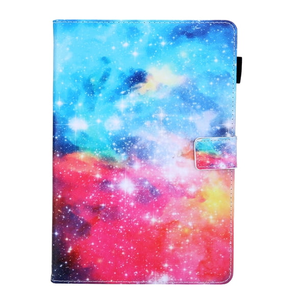 Slim Case for All-New Amazon Fire HD 8 2020/HD 8 Plus Tablet (10th Generation - 2020 Release) - Allytech Protective PU Leather Multi-Angle Stand Auto Sleep/Wake Flip Cover Case,Galaxy