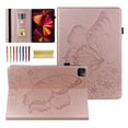 thumbnail image 1 of Slim Case for Apple iPad Pro 11 2022/2021/2020/2018 4th 3rd 2nd 1st Gen, iPad Air 4 5 Case 10.9", iPad Air 11-inch 2024 2025 M3 M2 Case, Butterfly Embossed Stand Smart Cover Auto Sleep Wake,Rosegold, 1 of 10