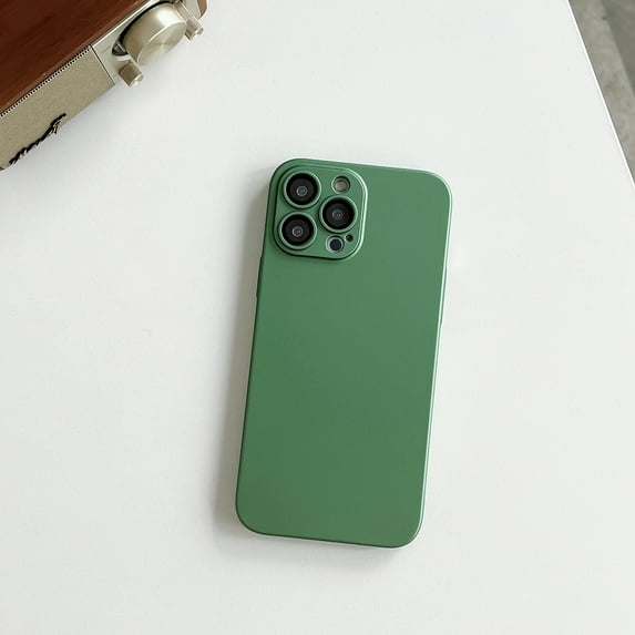 Slim Case for Apple iPhone 11, with Camera Lens Screen Protector Anti-Scratch Drop Protection Shock Resistant Lightweight Rugged Bumper Phone Case for iPhone 11, Green