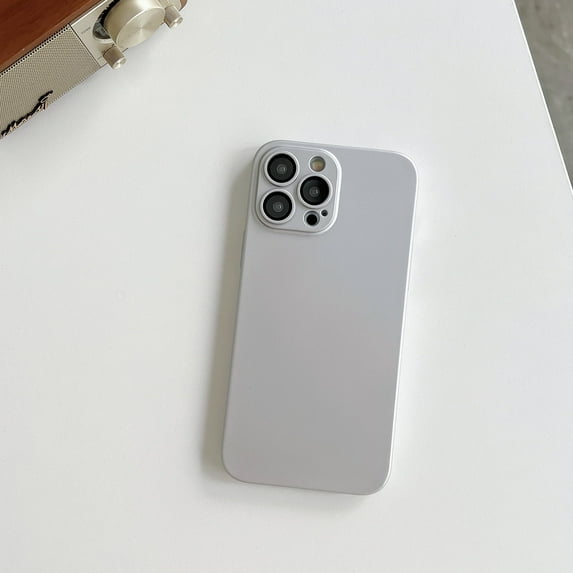 Allytechgroup Anti-Scratch Shockproof Bumper Slim Back Cover Cell Phone Case with Camera Lens Screen Protector for Apple iPhone 11 Pro, Gray