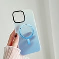 thumbnail image 1 of Slim Case for Apple iPhone 12 Pro Max 6.7", MagSafe Translucent Gradient Phone Shell [Support Wireless Charging],Magnetic Anti-Scratch Shockproof Frosted Cover for iPhone 12 Pro Max -Blue, 1 of 10