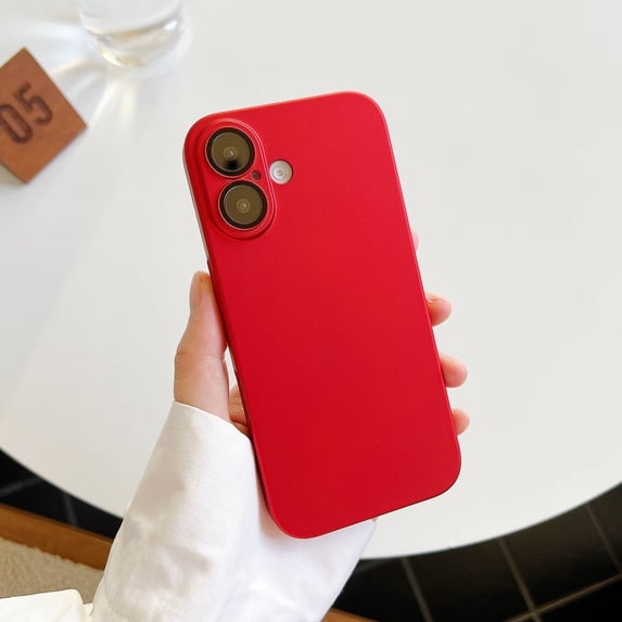 Allytechgroup Anti-Scratch Shockproof Bumper Camera Lens Screen Protector Back Cover Cell Phone Case for Apple iPhone 13 Pro Max, Red