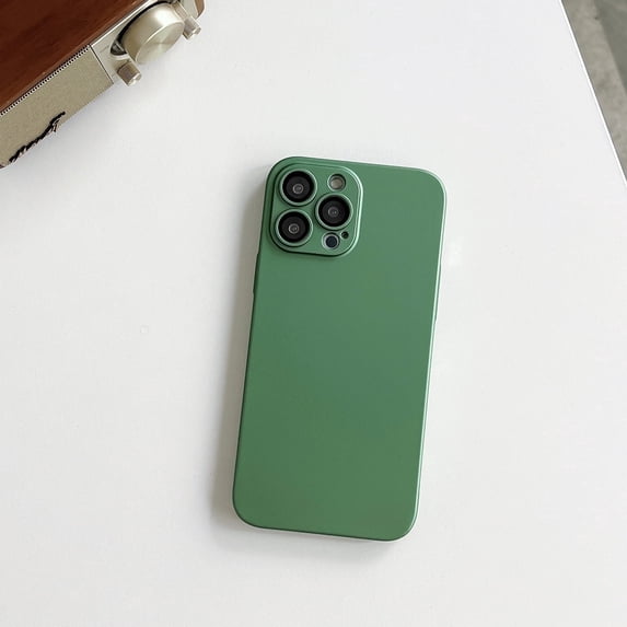 Slim Case for Apple iPhone 14, with Camera Lens Screen Protector Anti-Scratch Drop Protection Shock Resistant Lightweight Rugged Bumper Phone Case for iPhone 14, Green