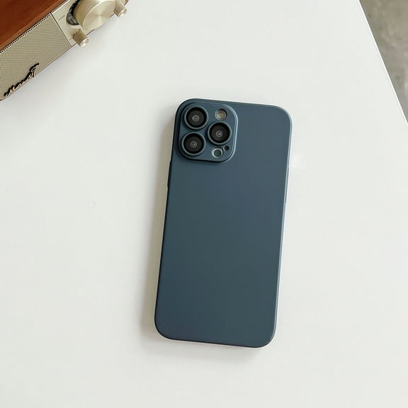 Slim Case for Apple iPhone 15 Pro Max, with Camera Lens Screen Protector Anti-Scratch Drop Protection Shock Resistant Lightweight Rugged Bumper Phone Case for iPhone 15 Pro Max, Darkgray