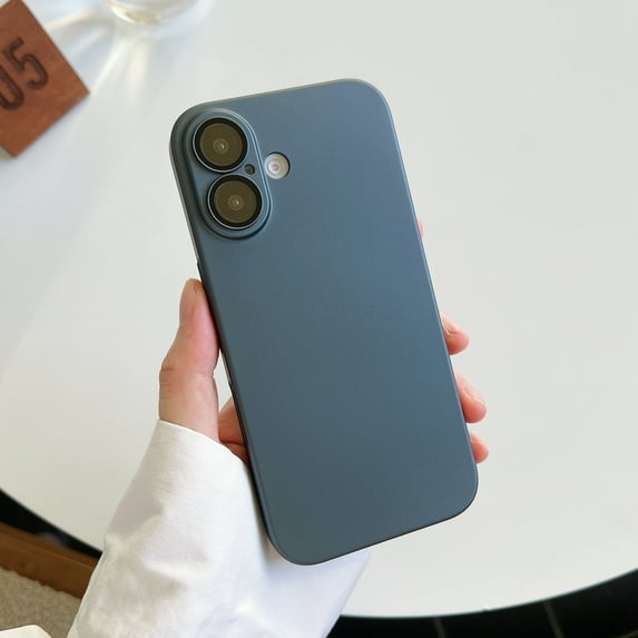 Slim Case for Apple iPhone 16, with Camera Lens Screen Protector Anti-Scratch Drop Protection Shock Resistant Lightweight Rugged Bumper Phone Case for iPhone 16, Darkgray