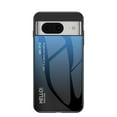 thumbnail image 1 of Slim Case For Google Pixel 8,Decase Ultra Thin Gradient Colorful Glass Anti-Fingerprint Phone Cover Anti-Scratch Shockproof Rugged Case Designed for Google Pixel 8 - Blue, 1 of 8