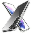 thumbnail image 1 of Slim Case for Galaxy S23,Luxury Crystal Clear Glossy Hard PC + TPU Silicone Bumper Shockproof Anti-Yellowing Camera Lens Protector Drop Protection Cover For Samsung Galaxy S23, Clear, 1 of 9