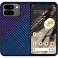 thumbnail image 1 of Slim Case for Google Pixel 9 Pro Fold Case Carbon Fiber Lightweight Ultra Slim Fit Anti-Slip Anti-Scratch Shockproof Protective Case, Supports Wireless Charging, Blue&Purple, 1 of 8