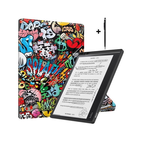 Slim Case for Kobo Elipsa 2E 10.3 inch 2023 - Premium Leather Case Protective Smart Folio Shell Cover with Pen Holder, Auto Wake/Sleep, Multi-Viewing Angles, Stylus Pen