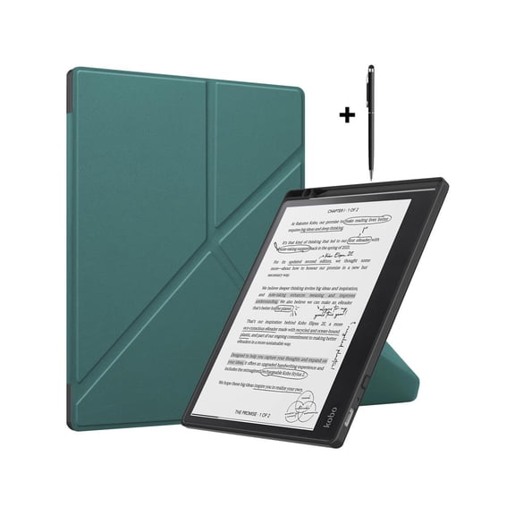 Slim Case for Kobo Elipsa 2E 10.3 inch 2023 - Premium Leather Case Protective Smart Folio Shell Cover with Pen Holder, Auto Wake/Sleep, Multi-Viewing Angles, Stylus Pen