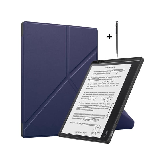 Slim Case for Kobo Elipsa 2E 10.3 inch 2023 - Premium Leather Case Protective Smart Folio Shell Cover with Pen Holder, Auto Wake/Sleep, Multi-Viewing Angles, Stylus Pen
