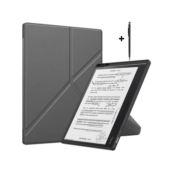 Slim Case for Kobo Elipsa 2E 10.3 inch 2023 - Premium Leather Case Protective Smart Folio Shell Cover with Pen Holder, Auto Wake/Sleep, Multi-Viewing Angles, Stylus Pen